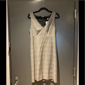 Gray J. Crew Sleeveless Dress Super 120s Sz 6